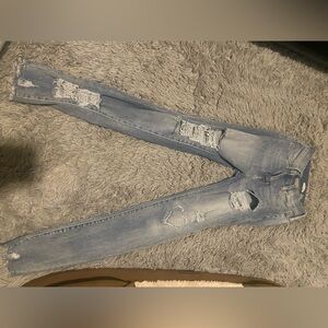 Old Navy Light Blue Distressed Girls' Skinny Jeans